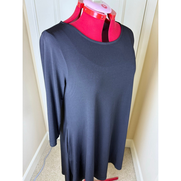 Women's Nina Leonard Black Dress XL - Picture 2 of 12